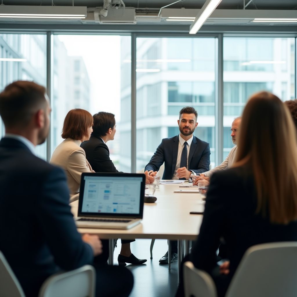Oficina moderna de Elite Business Consulting